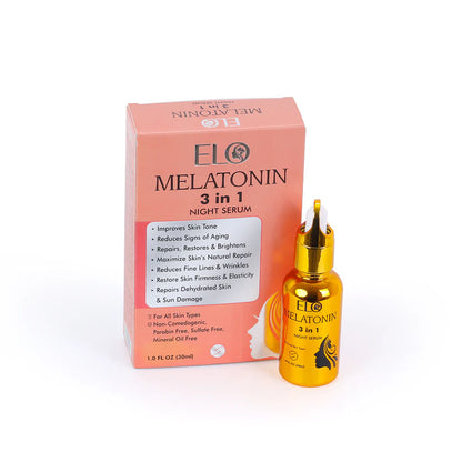 ELO Melatonin 3-in-1 Night Serum – Vitamin C & Hyaluronic Acid