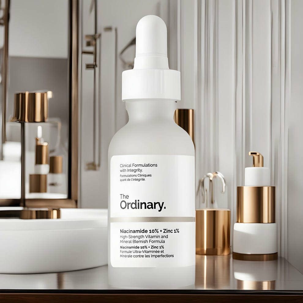 The Ordinary Niacinamide 10 % Plus Zinc 1 % Serum Providing High Strength Vitamin And Mineral Blemish Formula For Oil Control Skin Brightening - 30ML