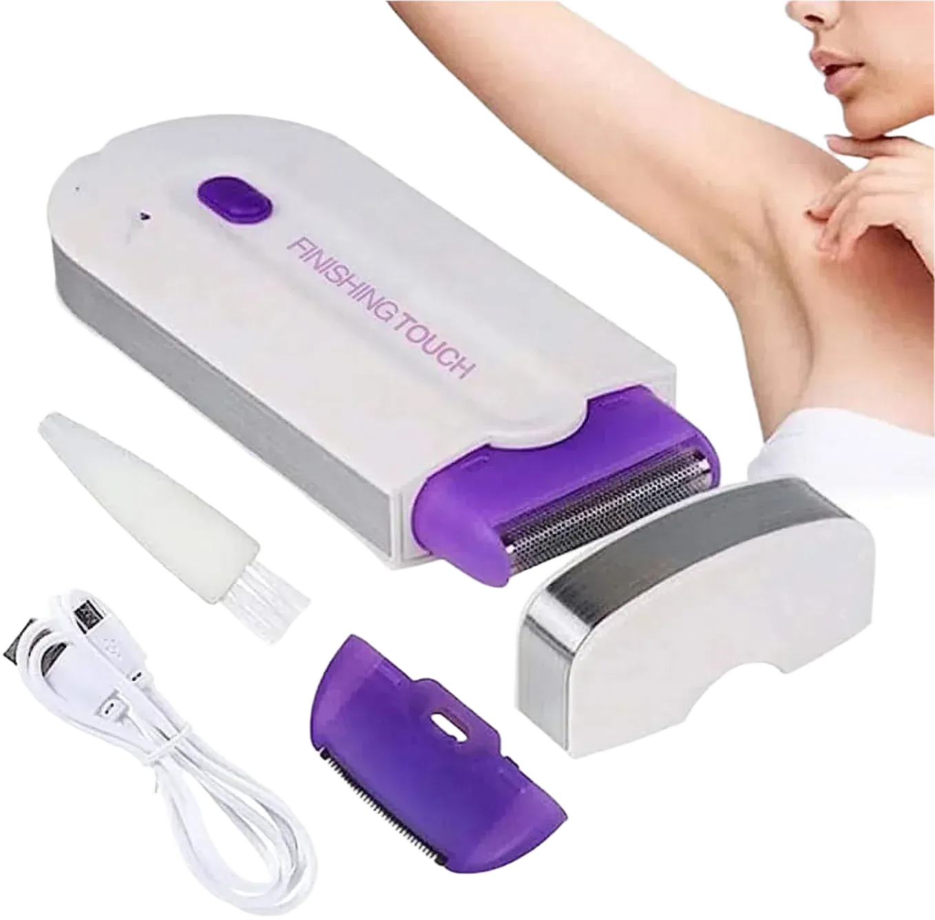 Finishing Touch Laser Hair Removal | 2‑in‑1 Trimmer | Pain‑Free Electric Hair Removal for Women